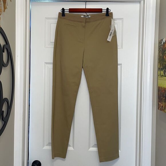 Badgley Mischka Khaki Ankle Length Pants, NWT. - Picture 3 of 10
